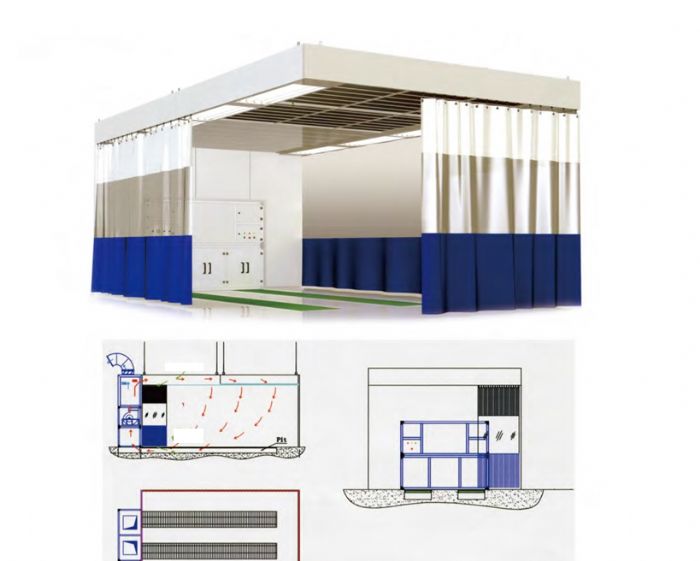 CABINA PARA PREPARACION DE SUPERFICIES